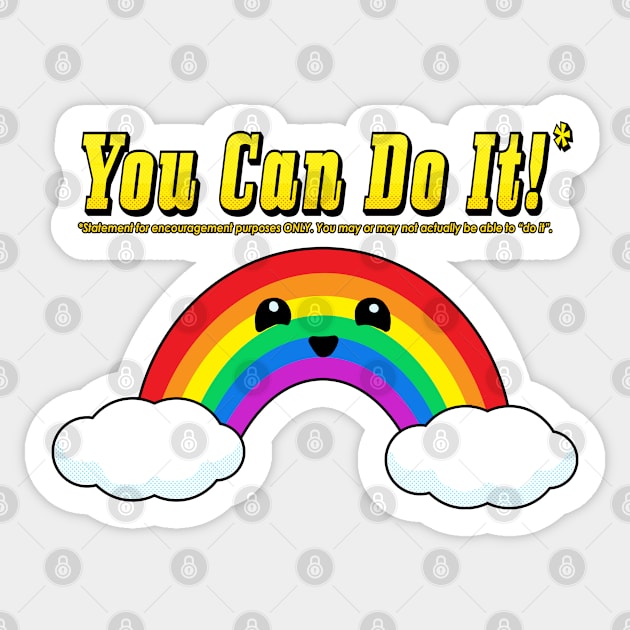 You Can Do It! Sticker by TheBlueNinja